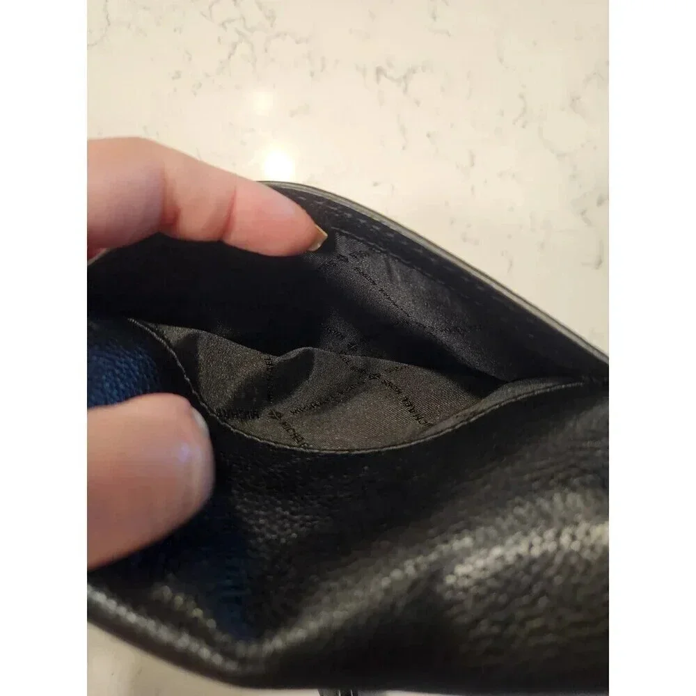 Michael Kors Cassie Black Pebbled Leather Crossbody Bag